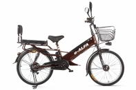 Велогибрид Eltreco e-ALFA GL brown